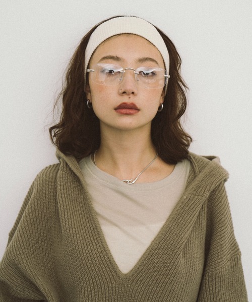 HANNE(アン)の「リブヘアバンド(ヘアバンド・レディース・グレー/ブラック/アイボリー・FREE)」の4枚目の写真
