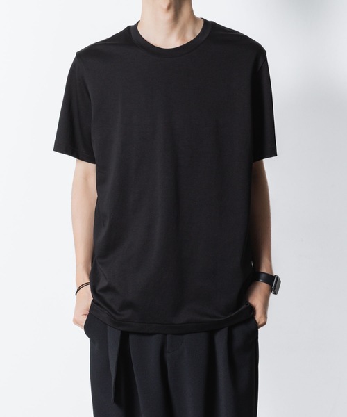 ATTACHMENT（アタッチメント）の「コットン ダブルフェイス スリムフィット S/S TEE / COTTON DOUBLE FACE SLIM FIT S/S TEE（Tシャツ/カットソー・メンズ・ブラック/ホワイト/グレー/ダークグレー/ライトブラウン・1/2/3）」の20枚目の写真