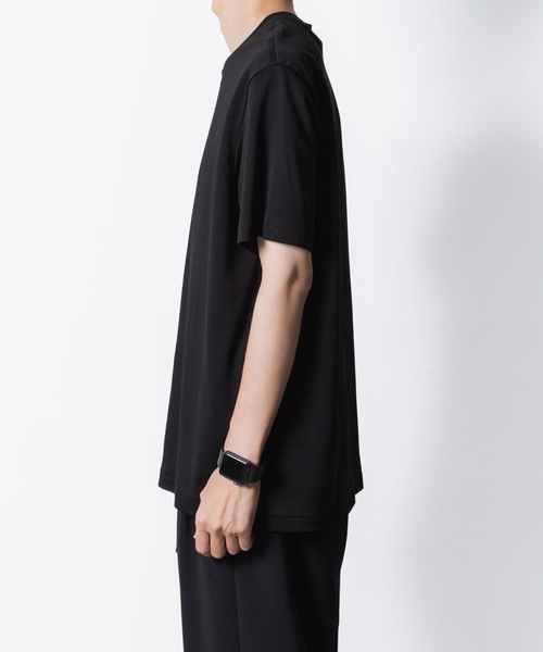 ATTACHMENT（アタッチメント）の「コットン ダブルフェイス スリムフィット S/S TEE / COTTON DOUBLE FACE SLIM FIT S/S TEE（Tシャツ/カットソー・メンズ・ブラック/ホワイト/グレー/ダークグレー/ライトブラウン・1/2/3）」の22枚目の写真