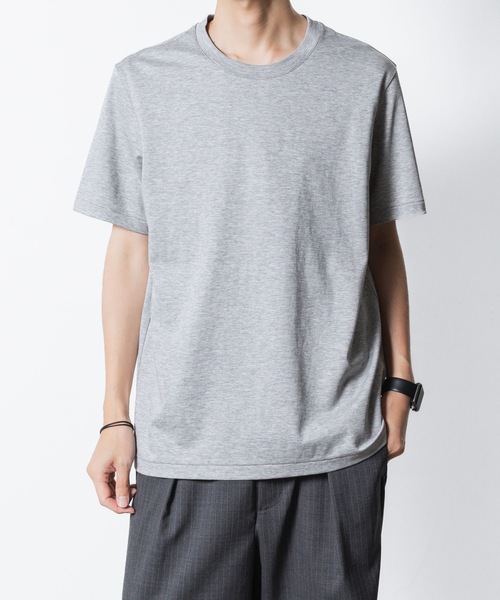 ATTACHMENT（アタッチメント）の「コットン ダブルフェイス スリムフィット S/S TEE / COTTON DOUBLE FACE SLIM FIT S/S TEE（Tシャツ/カットソー・メンズ・ブラック/ホワイト/グレー/ダークグレー/ライトブラウン・1/2/3）」の12枚目の写真