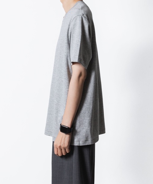 ATTACHMENT（アタッチメント）の「コットン ダブルフェイス スリムフィット S/S TEE / COTTON DOUBLE FACE SLIM FIT S/S TEE（Tシャツ/カットソー・メンズ・ブラック/ホワイト/グレー/ダークグレー/ライトブラウン・1/2/3）」の14枚目の写真