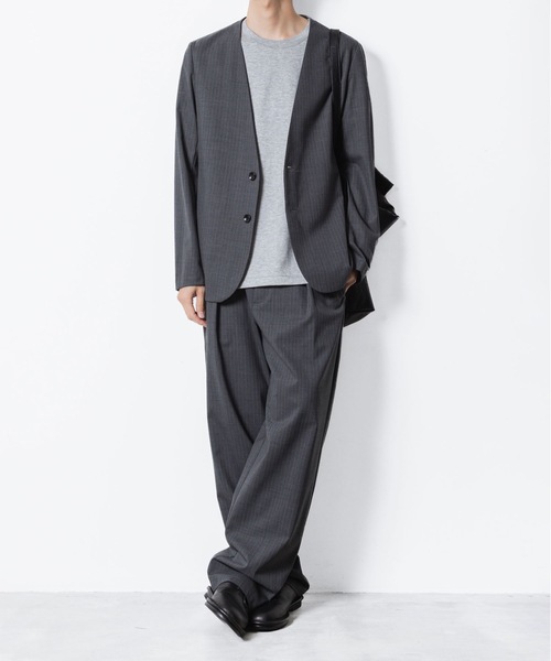 ATTACHMENT（アタッチメント）の「コットン ダブルフェイス スリムフィット S/S TEE / COTTON DOUBLE FACE SLIM FIT S/S TEE（Tシャツ/カットソー・メンズ・ブラック/ホワイト/グレー/ダークグレー/ライトブラウン・1/2/3）」の19枚目の写真