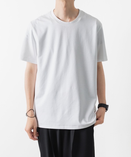 ATTACHMENT（アタッチメント）の「コットン ダブルフェイス スリムフィット S/S TEE / COTTON DOUBLE FACE SLIM FIT S/S TEE（Tシャツ/カットソー・メンズ・ブラック/ホワイト/グレー/ダークグレー/ライトブラウン・1/2/3）」の6枚目の写真