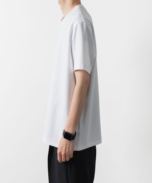 ATTACHMENT（アタッチメント）の「コットン ダブルフェイス スリムフィット S/S TEE / COTTON DOUBLE FACE SLIM FIT S/S TEE（Tシャツ/カットソー・メンズ・ブラック/ホワイト/グレー/ダークグレー/ライトブラウン・1/2/3）」の8枚目の写真