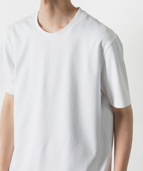 ATTACHMENT（アタッチメント）の「コットン ダブルフェイス スリムフィット S/S TEE / COTTON DOUBLE FACE SLIM FIT S/S TEE（Tシャツ/カットソー・メンズ・ブラック/ホワイト/グレー/ダークグレー/ライトブラウン・1/2/3）」の10枚目の写真