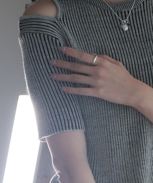 bonu.(ボヌ)の「【silver925】パールジルコニアネックレス(ネックレス・レディース・シルバー・FREE)」の3枚目の写真