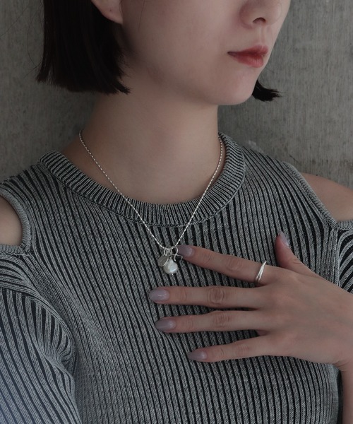 bonu.(ボヌ)の「【silver925】パールジルコニアネックレス(ネックレス・レディース・シルバー・FREE)」の4枚目の写真