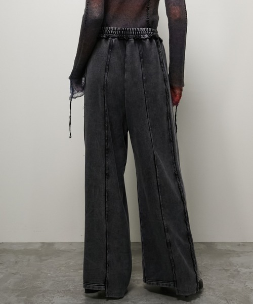 PRANK PROJECT（プランクプロジェクト）の「ピグメントピアッシングスウェットパンツ/Pigment Piercing Sweat Pants（スウェットパンツ・レディース・ブラック・38/36）」の10枚目の写真