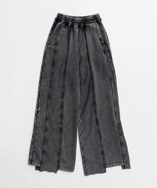 PRANK PROJECT（プランクプロジェクト）の「ピグメントピアッシングスウェットパンツ/Pigment Piercing Sweat Pants（スウェットパンツ・レディース・ブラック・38/36）」の12枚目の写真