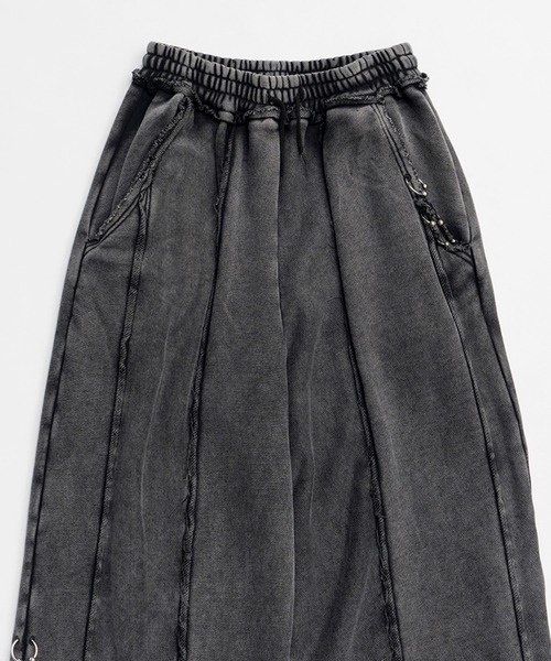 PRANK PROJECT（プランクプロジェクト）の「ピグメントピアッシングスウェットパンツ/Pigment Piercing Sweat Pants（スウェットパンツ・レディース・ブラック・38/36）」の14枚目の写真