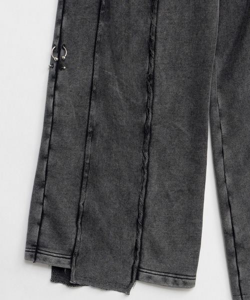 PRANK PROJECT（プランクプロジェクト）の「ピグメントピアッシングスウェットパンツ/Pigment Piercing Sweat Pants（スウェットパンツ・レディース・ブラック・38/36）」の16枚目の写真