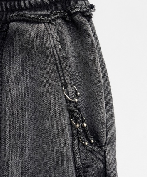 PRANK PROJECT（プランクプロジェクト）の「ピグメントピアッシングスウェットパンツ/Pigment Piercing Sweat Pants（スウェットパンツ・レディース・ブラック・38/36）」の19枚目の写真