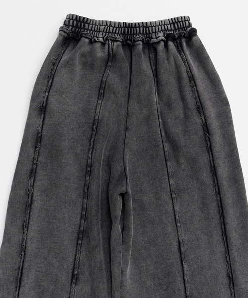 PRANK PROJECT（プランクプロジェクト）の「ピグメントピアッシングスウェットパンツ/Pigment Piercing Sweat Pants（スウェットパンツ・レディース・ブラック・38/36）」の15枚目の写真