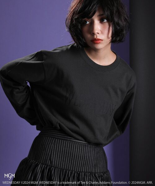 セール】□WEDNESDAY ロゴptロングTEE（Tシャツ/カットソー）｜Green