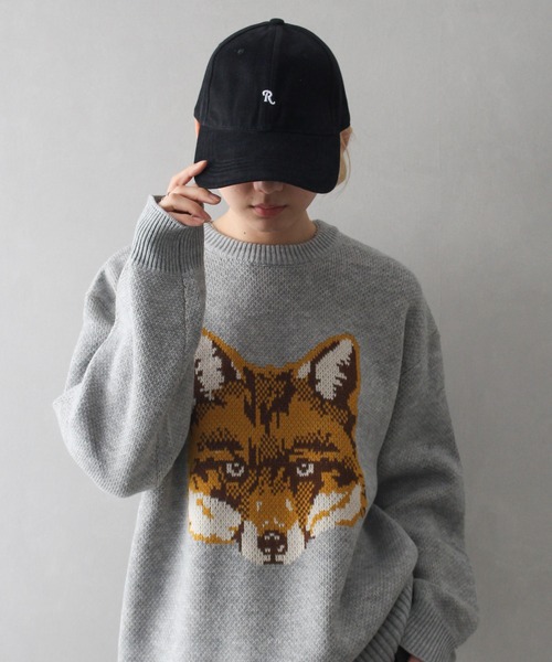 SpRay(スプレイ)の「イニシャル刺繍キャップ(R)(キャップ・レディース・アイボリー/ブラック/チャコールグレー/レッド/ブラウン・FREE)」の14枚目の写真