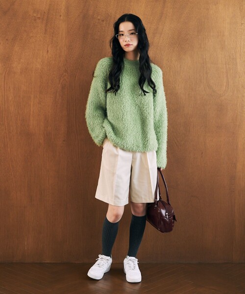 セール】限定展開 フェザー ショート ニット プルオーバー（ニット