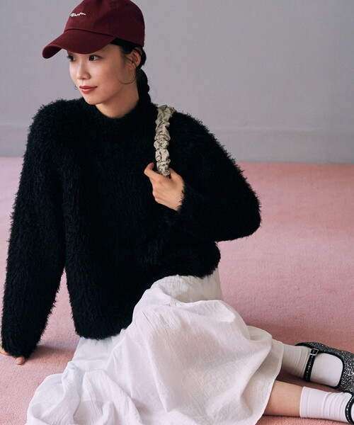 セール】限定展開 フェザー ショート ニット プルオーバー