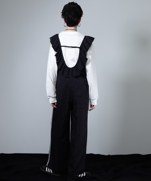 CREOLME（クレオルム）の「(CREOLME)ピンストライプサロペット