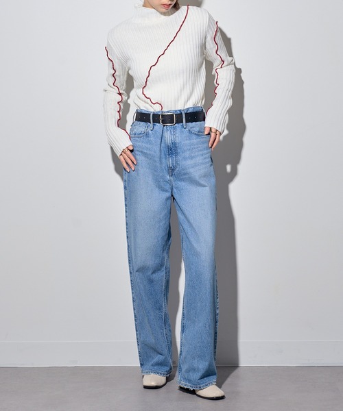 MAISON BREEZE reveur(メゾンブリーズレヴール)の「【MAISON BREEZE reveur】メロー配色ニットタートルネックニット DTK(ニット/セーター・レディース・ブラック/グレー/ブラウン/アイボリー・FREE)」の16枚目の写真