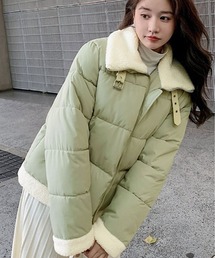 kirakiraShop（キラキラショップ）の「フェイク ダウン フライト ジャケット（ダウンジャケット/コート）」