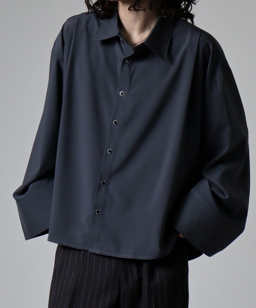 FUNALIVE（ファンアライブ）の「ciao ビッグカフスシャツ（シャツ/ブラウス・メンズ・チャコール/ネイビー/ホワイト/ボルドー/ブラック・M/L）」の13枚目の写真