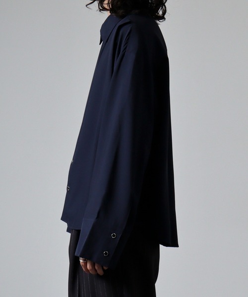 FUNALIVE（ファンアライブ）の「ciao ビッグカフスシャツ（シャツ/ブラウス・メンズ・チャコール/ネイビー/ホワイト/ボルドー/ブラック・M/L）」の7枚目の写真