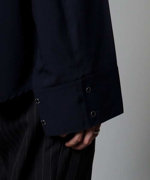 FUNALIVE（ファンアライブ）の「ciao ビッグカフスシャツ（シャツ/ブラウス・メンズ・チャコール/ネイビー/ホワイト/ボルドー/ブラック・M/L）」の11枚目の写真