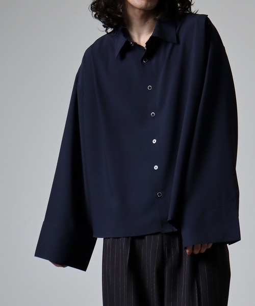 FUNALIVE（ファンアライブ）の「ciao ビッグカフスシャツ（シャツ/ブラウス・メンズ・チャコール/ネイビー/ホワイト/ボルドー/ブラック・M/L）」の21枚目の写真