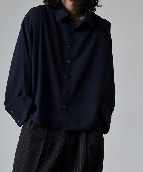 FUNALIVE（ファンアライブ）の「ciao ビッグカフスシャツ（シャツ/ブラウス・メンズ・チャコール/ネイビー/ホワイト/ボルドー/ブラック・M/L）」の22枚目の写真