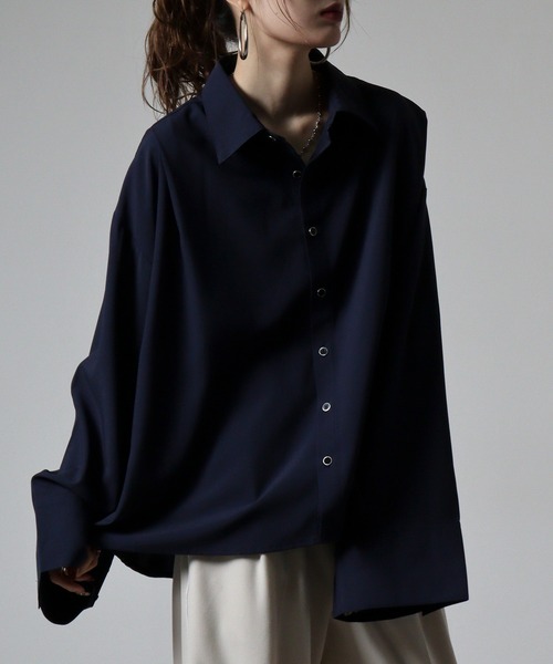 FUNALIVE（ファンアライブ）の「ciao ビッグカフスシャツ（シャツ/ブラウス・メンズ・チャコール/ネイビー/ホワイト/ボルドー/ブラック・M/L）」の18枚目の写真