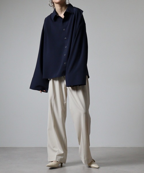 FUNALIVE（ファンアライブ）の「ciao ビッグカフスシャツ（シャツ/ブラウス・メンズ・チャコール/ネイビー/ホワイト/ボルドー/ブラック・M/L）」の19枚目の写真