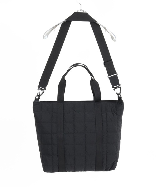 ADAMPATEK】square quilt shoulder tote bag/スクエアキルトビッグ