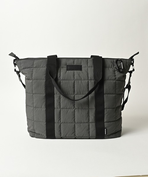 ADAMPATEK】square quilt shoulder tote bag/スクエアキルトビッグ
