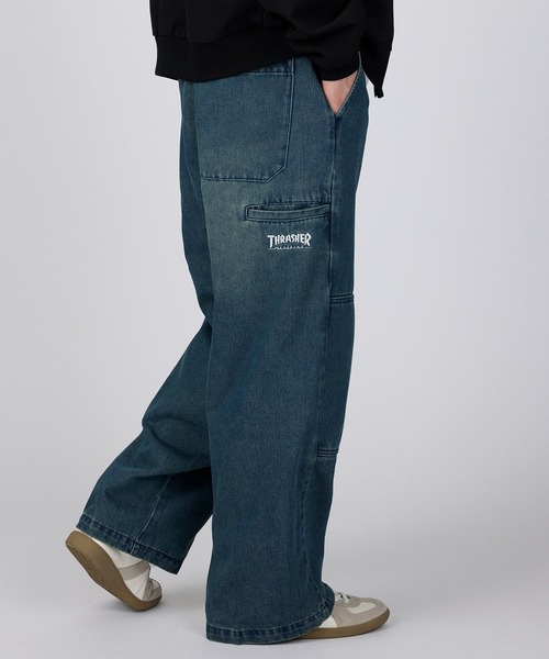 セール】【THRASHER】カツラギ・デニム ワークイージーパンツ（デニム