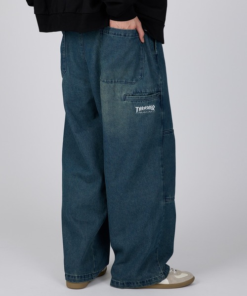 THRASHER（スラッシャー）の「【THRASHER】カツラギ・デニム ワークイージーパンツ（デニムパンツ・メンズ・オフホワイト/ブラック/グレー/ブルー/ベージュ/ブラック系1/ブルー系その他2・S/M/L/LL）」の18枚目の写真