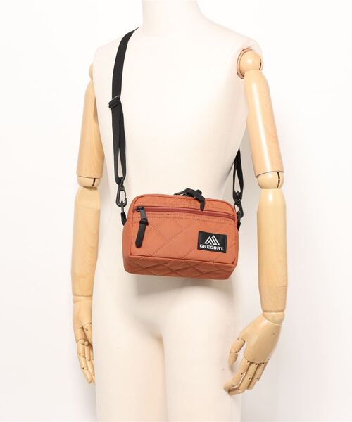 【GREGORY/グレゴリー】 パデッドショルダーポーチS ブラウンキルテッド（ショルダーバッグ）｜GREGORY（グレゴリー）
