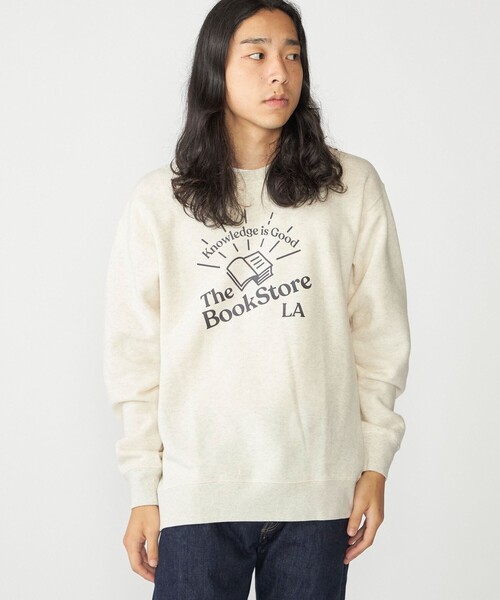 【セール】SHIPS: コットン ポリエステル プリント ライト クルーネック スウェット（スウェット）｜SHIPS（シップス）