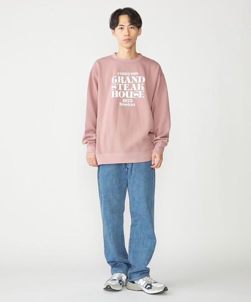 SHIPS（シップス）の「SHIPS: コットン ポリエステル プリント ライト クルーネック スウェット（スウェット・メンズ・ダークグレー/ナチュラル/ワインレッド・SMALL/X-LARGE/LARGE/MEDIUM）」の18枚目の写真