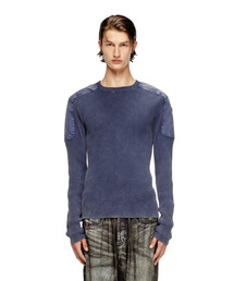 DIESEL ディーゼル　メンズ　コットンニットセーター　M DIESEL ディーゼル セーター メンズ A04085 0WCAG 黒 長袖
