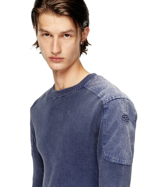 DIESEL（ディーゼル）の「メンズ プルオーバーコットンニット K-MARTIN（ニット/セーター・メンズ・グレー/ブルー系その他・MEDIUM/LARGE/X-LARGE/SMALL/X-SMALL/XX-LARGE）」の13枚目の写真