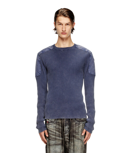 DIESEL（ディーゼル）の「メンズ プルオーバーコットンニット K-MARTIN（ニット/セーター・メンズ・グレー/ブルー系その他・MEDIUM/LARGE/X-LARGE/SMALL/X-SMALL/XX-LARGE）」の16枚目の写真