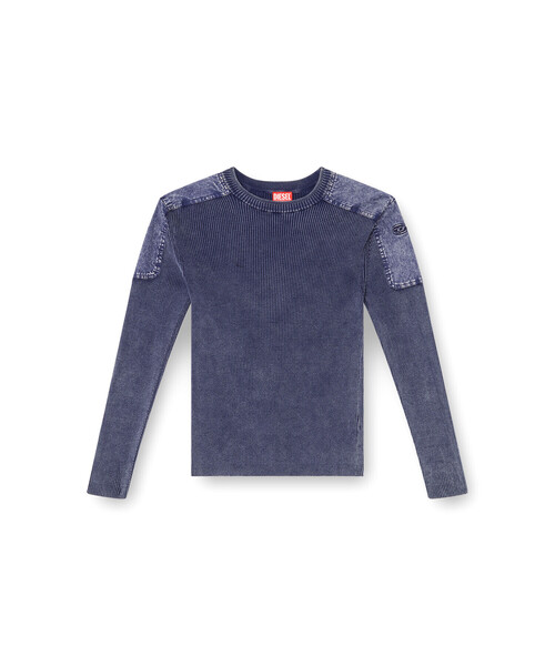 DIESEL（ディーゼル）の「メンズ プルオーバーコットンニット K-MARTIN（ニット/セーター・メンズ・グレー/ブルー系その他・MEDIUM/LARGE/X-LARGE/SMALL/X-SMALL/XX-LARGE）」の17枚目の写真