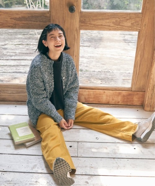 LBC(エルビーシー)の「リサイクルモコモコ2WAYカーディガン(カーディガン/ボレロ・レディース・イエロー/オレンジ/ブルー/チャコール・M)」の10枚目の写真