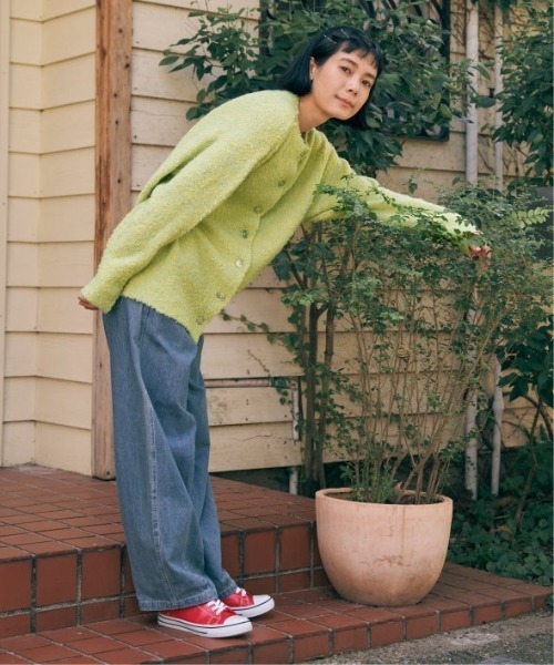 LBC(エルビーシー)の「リサイクルモコモコ2WAYカーディガン(カーディガン/ボレロ・レディース・イエロー/オレンジ/ブルー/チャコール・M)」の16枚目の写真