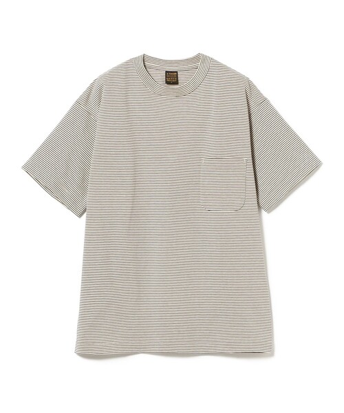 A VONTADE / ミニボーダー ポケットTシャツ（Tシャツ/カットソー