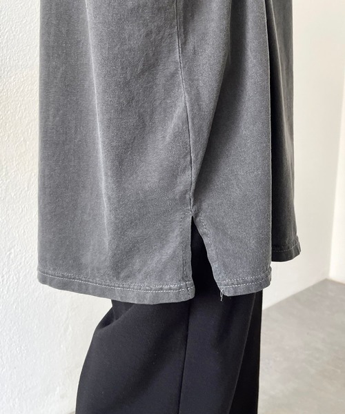 natto（ナット）の「vintage like loose silhouette long sleeve（Tシャツ/カットソー・メンズ・チャコール/グレー・FREE）」の12枚目の写真