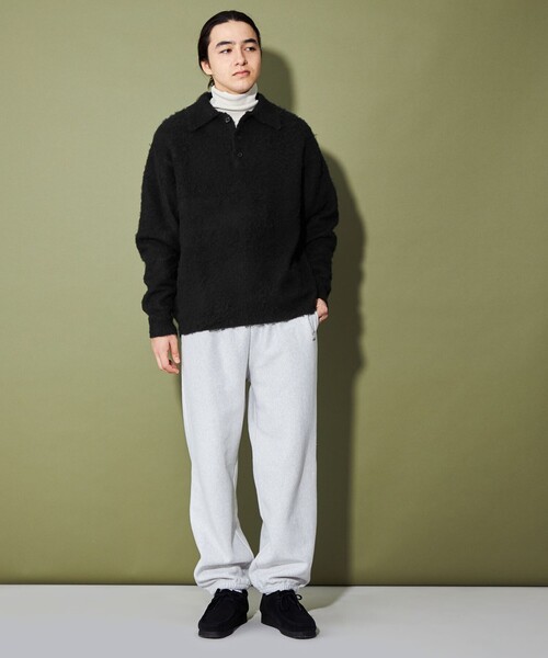 CITEN(シテン)の「<CITEN>シャギーニットポロシャツ(ニット/セーター・メンズ・ブラック/ライトブルー・L/M)」の7枚目の写真