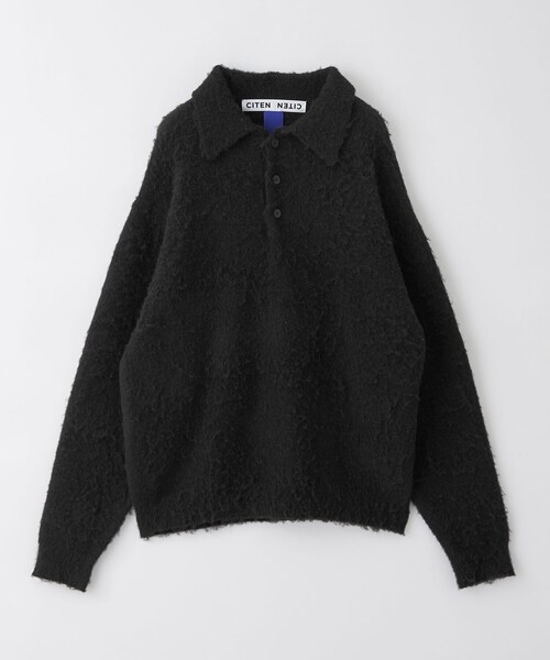 CITEN(シテン)の「<CITEN>シャギーニットポロシャツ(ニット/セーター・メンズ・ブラック/ライトブルー・L/M)」の19枚目の写真