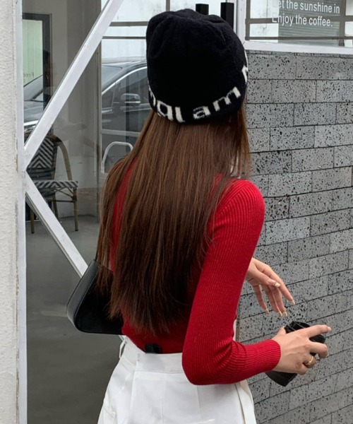 ハーフジップ スリムニット（ニット/セーター）｜Vipoa（ヴィポア）の