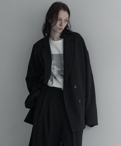 loose basic double tailored jacket / ルーズベーシックダブル 